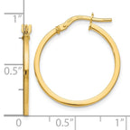Leslie's 14K Polished Hoop Earrings - Image 4