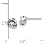 Leslie's 14K White Gold Polished Post Earrings - Image 4