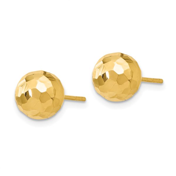 Leslie's 14K Polished Faceted Post Earrings - Image 2