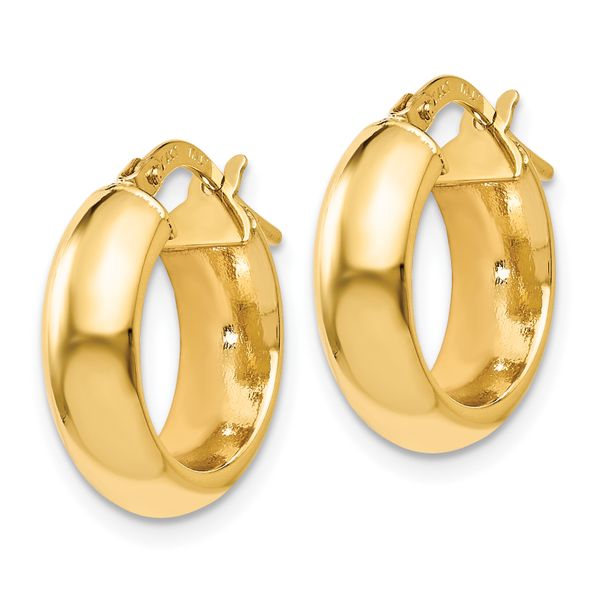Leslie's 14K Polished Hoop Earrings - Image 2