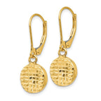Leslie's 14K Polished D/C Leverback Earrings - Image 2