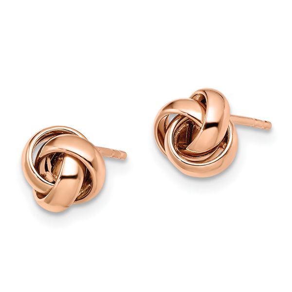 Leslie's 14K Rose Gold Polished Post Earrings - Image 2