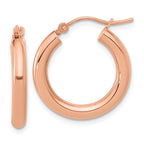 Leslie's 14K Rose Gold 3mm Polished Hoop Earrings