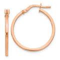 Leslie's 14K Rose Gold Polished Hoop Earrings