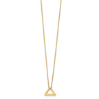 Leslie's 14K Polished Triangle w/2 in ext. Necklace - Image 2