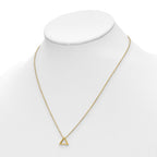 Leslie's 14K Polished Triangle w/2 in ext. Necklace - Image 4