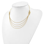 14K Four Layer Rope Chain Necklace - Image 2