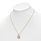 14K Polished Tear Drop Necklace - Image 4