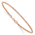 Leslie's 14K Rose Gold Polished D/C Beaded Bracelet