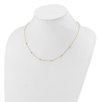 Leslie's 14K Polished D/C Beaded 17in with 2in ext. Necklace - Image 3