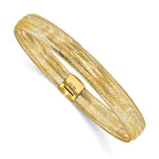 Leslie's 14K Polished Mesh Stretch Bracelet