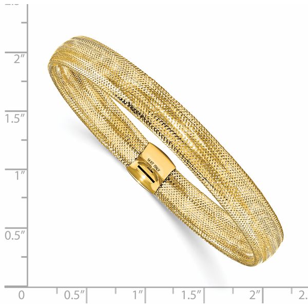 Leslie's 14K Polished Mesh Stretch Bracelet - Image 2