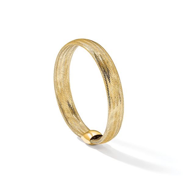 Leslie's 14K Polished Mesh Stretch Bracelet - Image 4