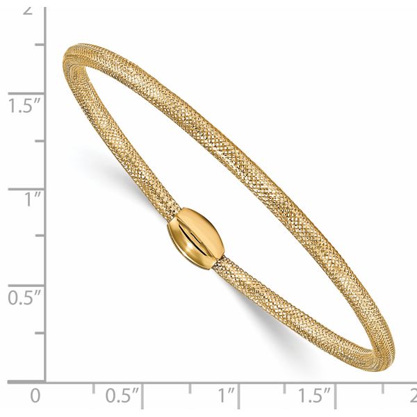 Leslie's 14K Polished Mesh Stretch Bracelet - Image 3