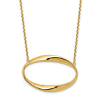 Leslie's 14K Polished with 1in ext. Necklace