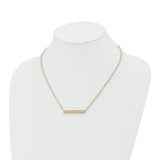 Leslie's 14K Polished with 1in ext. Bar Necklace - Image 4