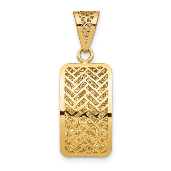Leslie's 14K Polished Hollow Fancy Pendant