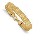 Leslie's 14K Polished Mesh Bracelet