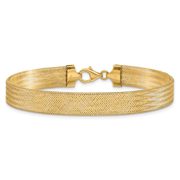 Leslie's 14K Polished Mesh Bracelet - Image 3