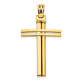 Leslie's 14K Polished Cross Pendant
