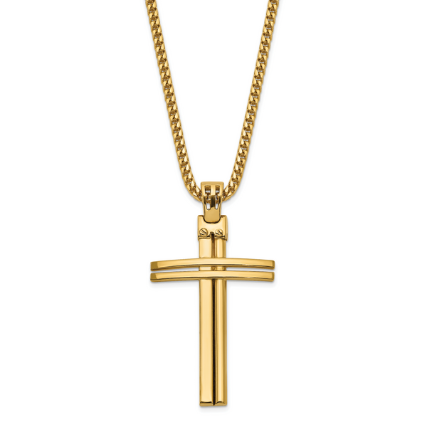 Leslie's 14K Polished Cross Pendant - Image 3