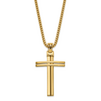 Leslie's 14K Polished Cross Pendant - Image 3