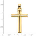 Leslie's 14K Polished Cross Pendant - Image 4