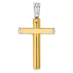 Leslie's 14K Two-tone Polished Crucifix Cross Pendant - Image 3