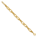14K Polished Fancy Link Bracelet - Image 2