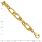 14K Polished Fancy Link Bracelet - Image 4
