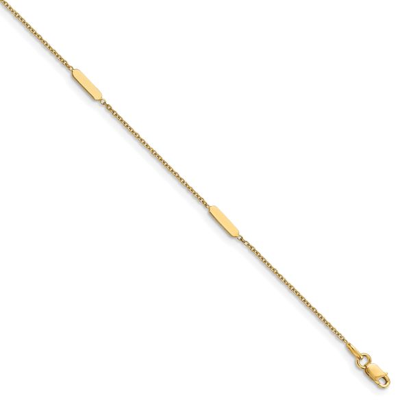 Leslie's 14K Polished w/1 in ext. Anklet