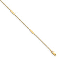 Leslie's 14K Polished w/1 in ext. Anklet