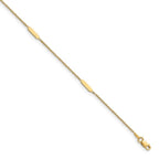 Leslie's 14K Polished w/1 in ext. Anklet