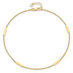 Leslie's 14K Polished w/1 in ext. Anklet - Image 4