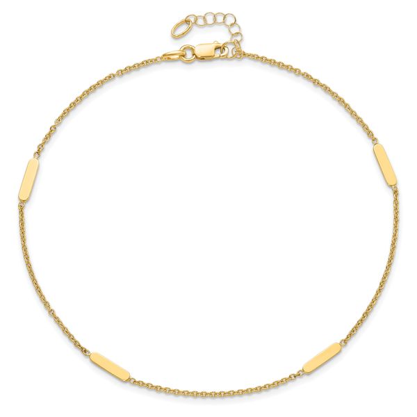 Leslie's 14K Polished w/1 in ext. Anklet - Image 4