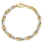 Leslie's 14K Two-tone Polished w/.5in ext. Bracelet - Image 4