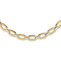 Leslie's 14K Two-tone Polished w/.25in ext. Necklace