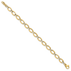 Leslie's 14K Two-tone Polished w/.5in ext. Bracelet - Image 2