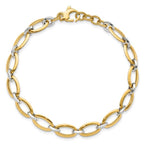 Leslie's 14K Two-tone Polished w/.5in ext. Bracelet - Image 4