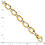 Leslie's 14K Two-tone Polished w/.5in ext. Bracelet - Image 5