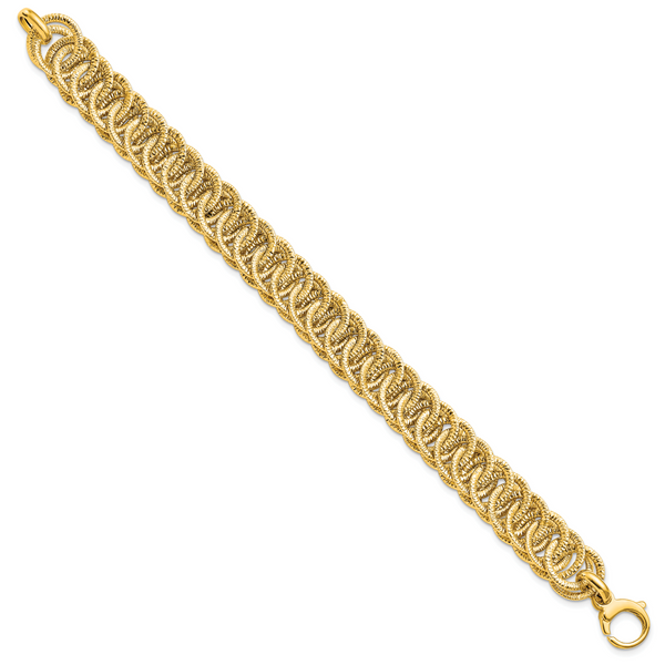 Leslie's 14K Polished D/C Reversible Bracelet - Image 2