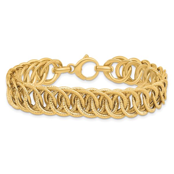 Leslie's 14K Polished D/C Reversible Bracelet - Image 3
