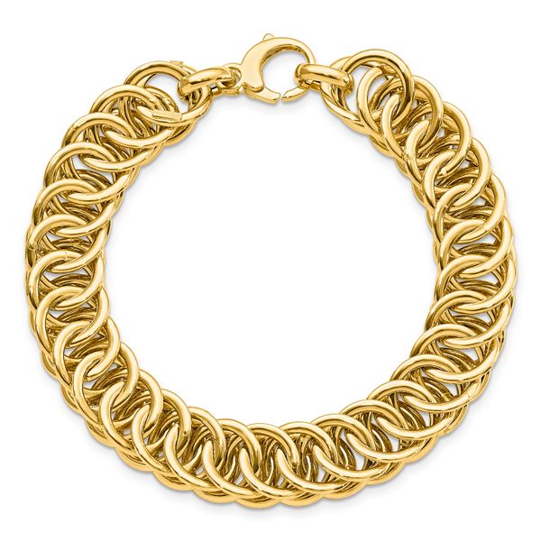 Leslie's 14K Polished D/C Reversible Bracelet - Image 4