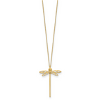Leslie's 14K Polished Dragonfly w/2 in ext. Necklace - Image 2