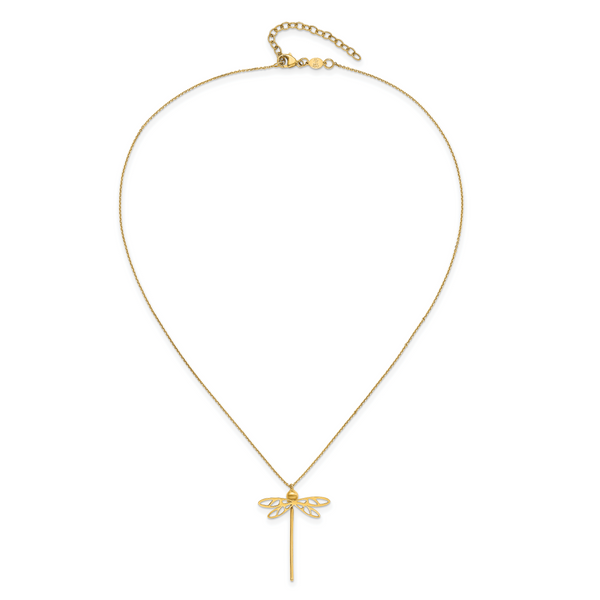 Leslie's 14K Polished Dragonfly w/2 in ext. Necklace - Image 3