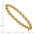 Leslie's 14K Polished Weaved Hinged Bangle - Image 2