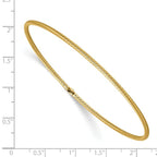 Leslie's 14K Polished Textured Slip-on Bangle - Image 2