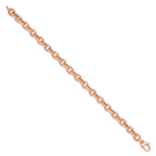 Leslie's 14K Rose Gold Textured Link Bracelet - Image 2