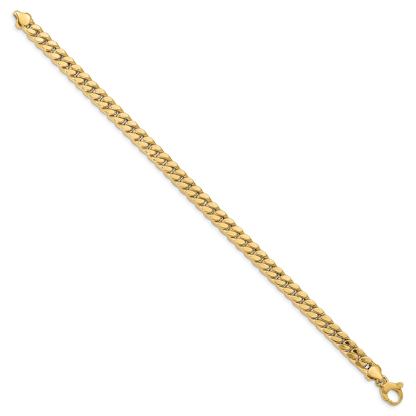 Leslie's 14k Men's Polished Curb Bracelet - Image 2