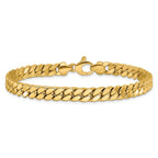Leslie's 14k Men's Polished Curb Bracelet - Image 3